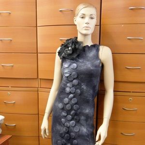 PARTY DRESS UNIQUE FELTED HANDMADE IN EUROPE